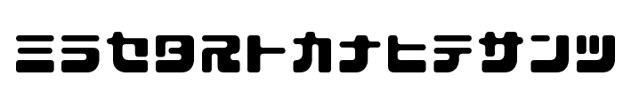 D3 Cubicism Katakana Font LOWERCASE