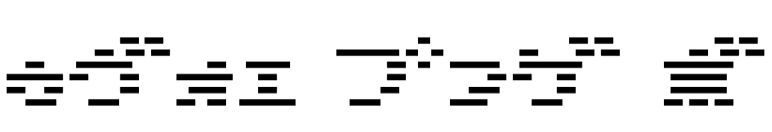 D3 DigiBitMapism Katakana Font OTHER CHARS