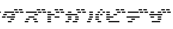 D3 DigiBitMapism Katakana Font UPPERCASE