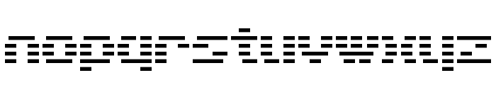 D3 DigiBitMapism type A wide Font LOWERCASE