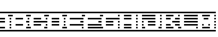 D3 DigiBitMapism type B wide Font UPPERCASE