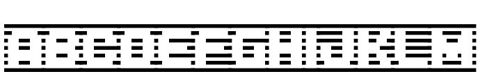 D3 DigiBitMapism type B Font UPPERCASE
