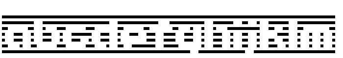 D3 DigiBitMapism type B Font LOWERCASE