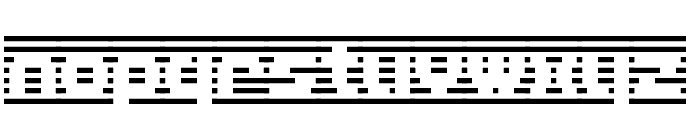 D3 DigiBitMapism type B Font LOWERCASE