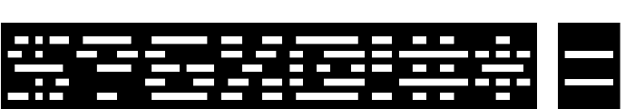 D3 DigiBitMapism type C Font OTHER CHARS