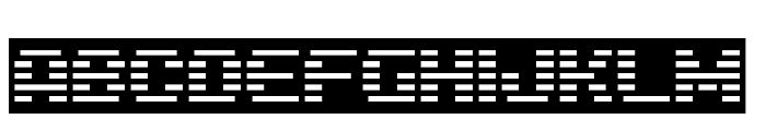 D3 DigiBitMapism type C Font UPPERCASE