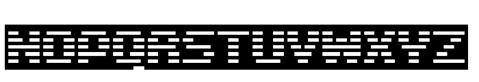 D3 DigiBitMapism type C Font UPPERCASE