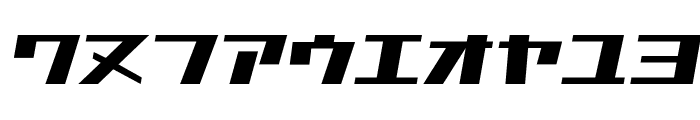 D3 Factorism Katakana Italic Font OTHER CHARS