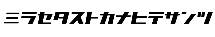 D3 Factorism Katakana Italic Font LOWERCASE