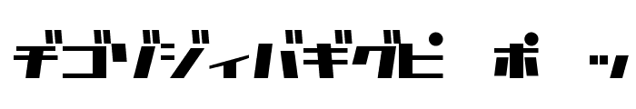 D3 Factorism Katakana Font UPPERCASE