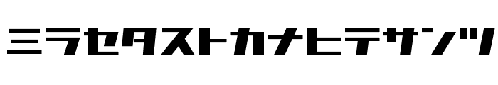 D3 Factorism Katakana Font LOWERCASE