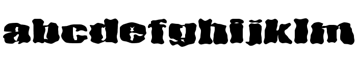 D3 Ghostism-Regular Font LOWERCASE