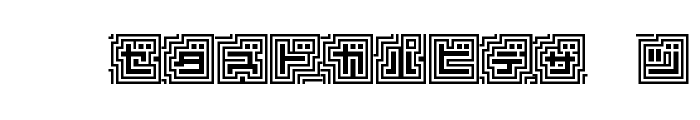 D3 Labyrinthism katakana Font UPPERCASE