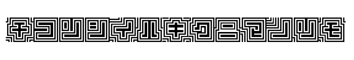 D3 Labyrinthism katakana Font LOWERCASE