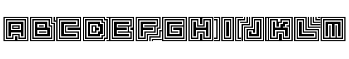 D3 Labyrinthism Font UPPERCASE