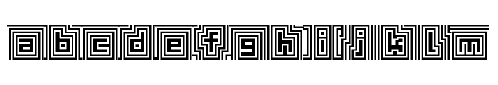 D3 Labyrinthism Font LOWERCASE