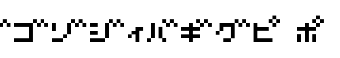D3 Littlebitmapism Katakana Font UPPERCASE