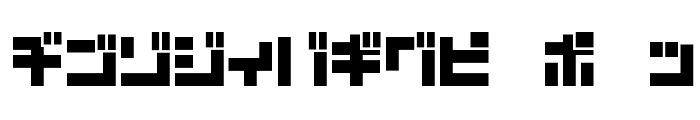 D3 Mouldism Katakana Font UPPERCASE