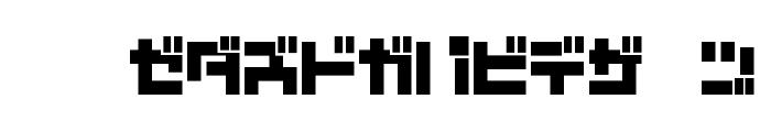 D3 Mouldism Katakana Font UPPERCASE