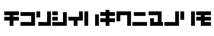 D3 Mouldism Katakana Font LOWERCASE