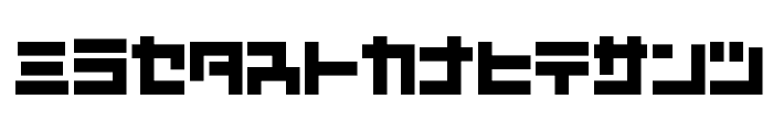 D3 Mouldism Katakana Font LOWERCASE