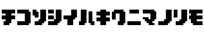 D3 Pocketbitmapism Katakana Font LOWERCASE