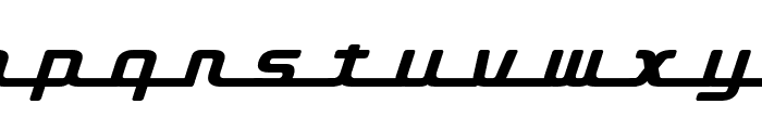 D3 Roadsterism Long Italic Font LOWERCASE