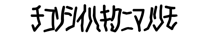 D3 Skullism Katakana Bold Font LOWERCASE