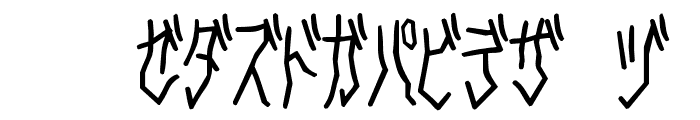 D3 Skullism Katakana Font UPPERCASE