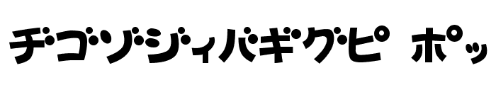 D3 Toyism Katakana Font UPPERCASE