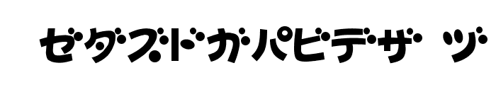 D3 Toyism Katakana Font UPPERCASE