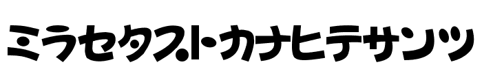 D3 Toyism Katakana Font LOWERCASE