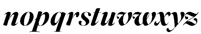 Daith Big Black Italic Font LOWERCASE