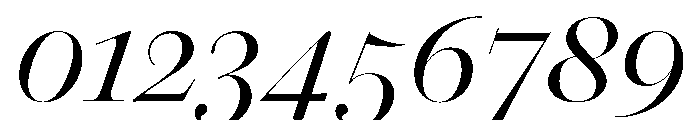Daith Big Light Italic Font OTHER CHARS