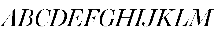 Daith Big Light Italic Font UPPERCASE