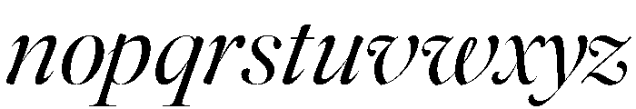 Daith Big Light Italic Font LOWERCASE