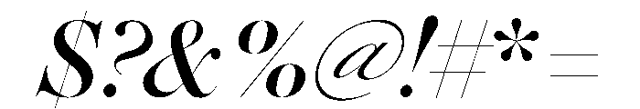 Daith Big Medium Italic Font OTHER CHARS
