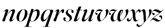 Daith Big Medium Italic Font LOWERCASE