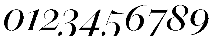 Daith Big Regular Italic Font OTHER CHARS