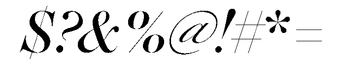Daith Big Regular Italic Font OTHER CHARS