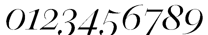 Daith Big Thin Italic Font OTHER CHARS