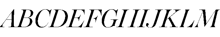 Daith Big Thin Italic Font UPPERCASE