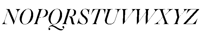 Daith Big Thin Italic Font UPPERCASE