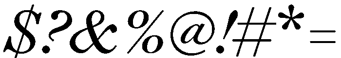 Daith Caption Thin Italic Font OTHER CHARS