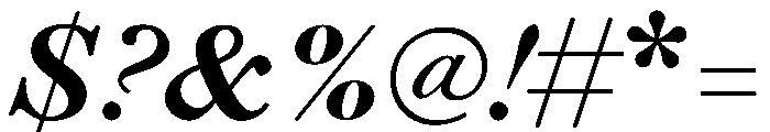 Daith Heavy Italic Font OTHER CHARS