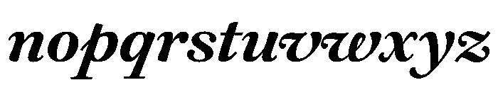 Daith Heavy Italic Font LOWERCASE