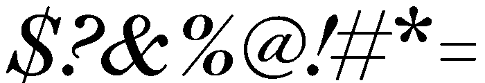 Daith Italic Font OTHER CHARS