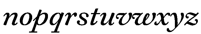 Daith Italic Font LOWERCASE