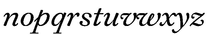 Daith Light Italic Font LOWERCASE