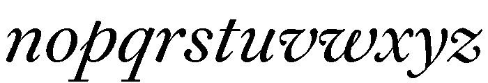 Daith Text Thin Italic Font LOWERCASE